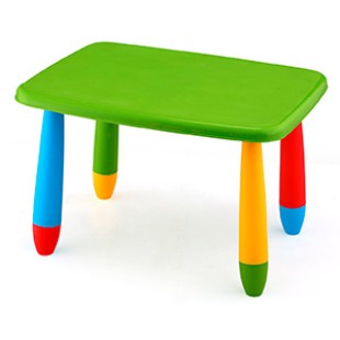 Пластмасова детска маса правоъгълна 72,5x57см зелена KIDS-(LXZ-102) - Horecano
