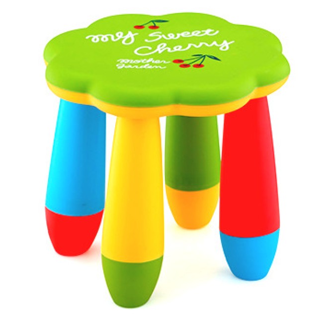 Детско пластмасово столче цвете зелено KIDS-(LXS-309) - Horecano