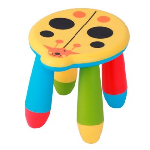 Детско пластмасово столче калинка жълто KIDS-(LXS-303) - Horecano