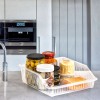 Пластмасов органайзер за хладилник 26x31x9см 4,85л плитък прозрачен  ИП-(BA-680) - Irak Plastik