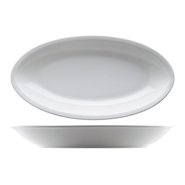 Порцеланово плато овално 43x24xh6см HORECANO-BUFFET-(F1247-18)