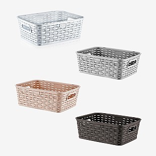 Панер PVC ратан 20x29.5x7см различни цветове ИП-(SP-230) - Irak Plastik