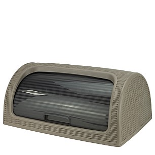 Кутия за хляб 41,4x26,9xh18,1см кафява - PVC ратан DUNYA-(05330)