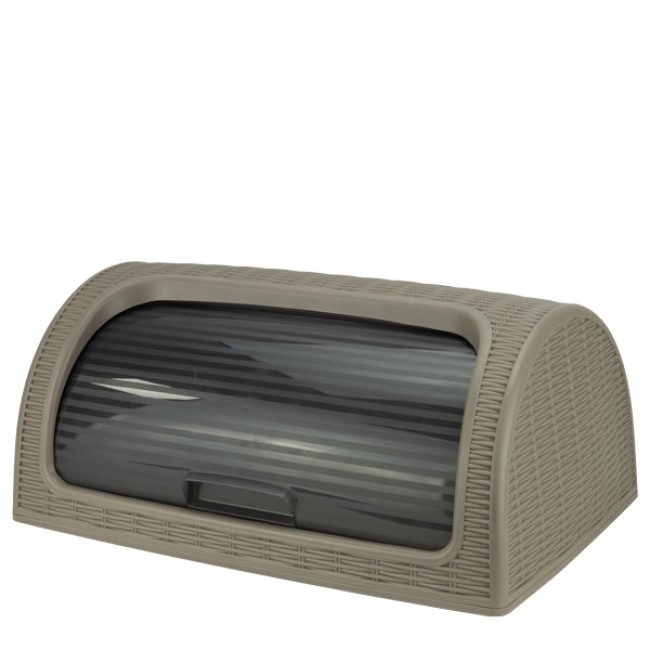 Кутия за хляб 41,4x26,9xh18,1см кафява - PVC ратан DUNYA-(05330)