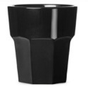 Поликарбонатна чаша  8,4xh9см  250мл черна RK-PREMIUM BLACK-(PM.250)  - Rubikap