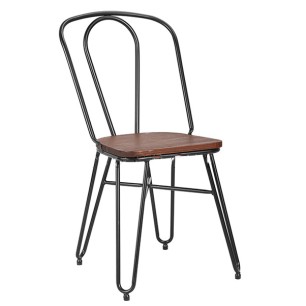 Стол 51x43x87см метал/дърво ANTIQUE-INDUSTRIAL-(M821KD) - Horecano
