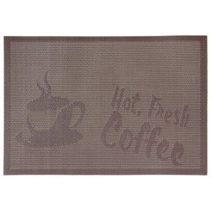 Подложка за хранене Hot Fresh Coffee 45x30см кафява (0193654) - Horecano