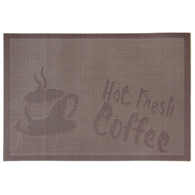 Подложка за хранене Hot Fresh Coffee 45x30см кафява (0193654) - Horecano