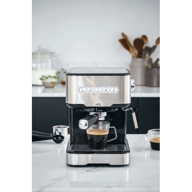 Еспресо машина за смляно кафе и ESE капсули 220-240V, 50/60Hz, 850W, 15 bar, 1,5л, 21x26,5x30см, 3,60кг - Lacor
