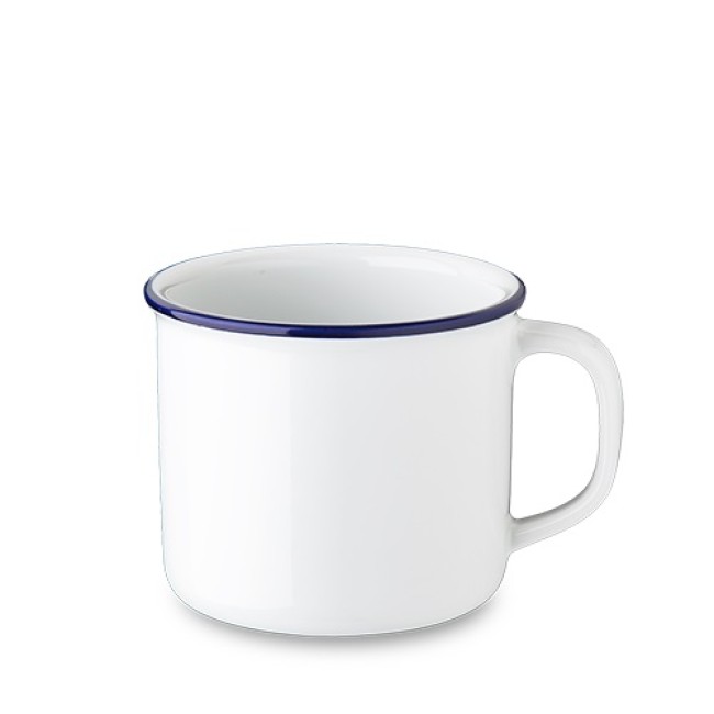 Порцеланова чаша / канче 350мл със син кант RETRO MUGS - G.Benedikt