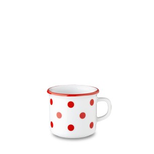 Порцеланова чаша / канче 80мл с червени точки RETRO MUGS - G.Benedikt
