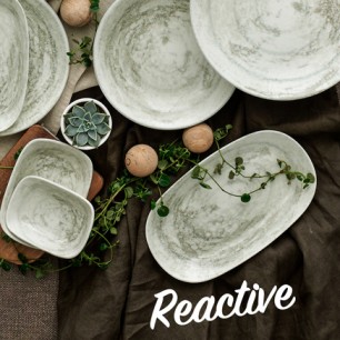 Порцеланово плато овал 19x11см ГП-REACTIVE-(GBSEO19KY10139) - Gural Porselen