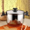 Иноксова тенджера за паста ф24xh19см 7л. HR-(4SMCLK0522002) - Hascevher
