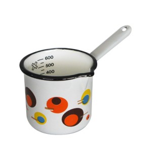Емайлирано джезве 10см 600мл с декор CIRCLE - 66/10 РЯ-(1-1845) - Horecano