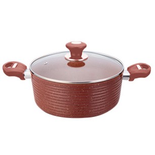 Тенджера 28см с керамично мраморно покритиекеремида ЕКО-(HX-C7PC28LB) - Horecano