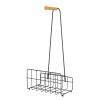 Метална поставка за вестници и списания черен мат 32x20.5xh62см G-(82760-001) - Horecano