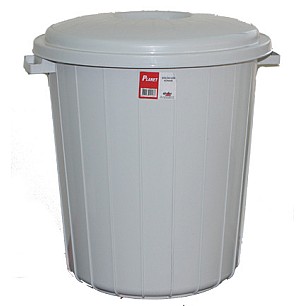 Пластмасов кош за отпадъци 25л сив 34,5x34,5x36,3см PLANET-(UP 108)