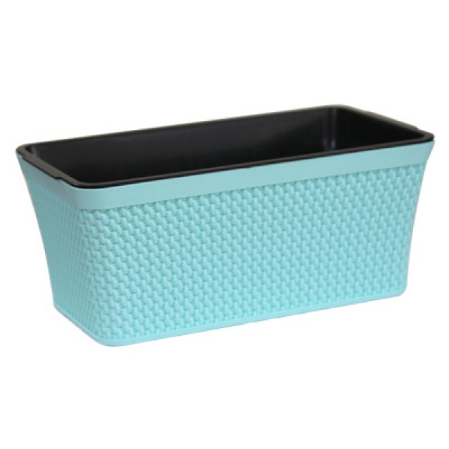 Пластмасова саксия правоъгълна IVY 48.5x12.5см 7.5л (GS-205) - Irak Plastik