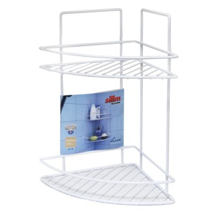 Етажерка за баня на 2 етажа ъгъл 26x23x35см (LT 008) - Horecano