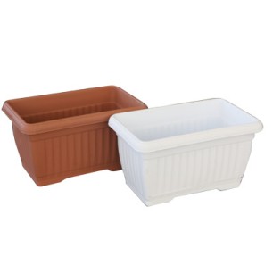 Пластмасова саксия 31см кафява ИП-(US-310) - Irak Plastik