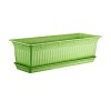 Пластмасова саксия АНТИК зелен неон 60x20x17см 13л ИП-(АВ-200) - Irak Plastik