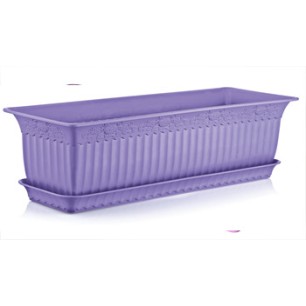 Пластмасова саксия АНТИК лилава 60x20x17см 13л ИП-(АВ-200) - Irak Plastik