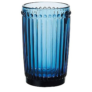 Стъклена чаша за безалкохолни напитки ф8х12.5cm 360ml СИНЬО OLD SCHOOL-(HC-93961) 194610-4 - Horecano