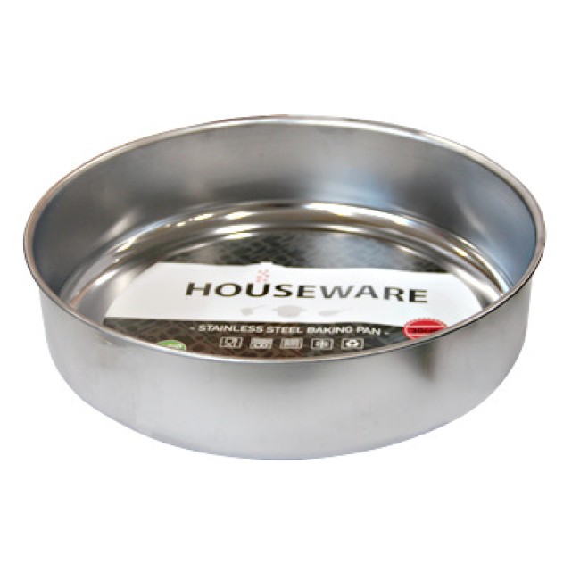 Тава - хром кръгла плитка ф36xh5см HOUSEWARE (HC-981536) - Horecano