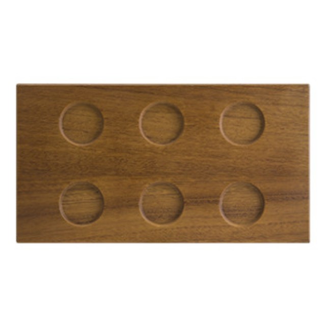 Дървена правоъгълна дъска с 6 разделения 31x16,5xh1,5см BONNA-BEECH WOOD MOD-(WDMOD35DT)