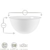 Купа аркопал S 525мл ф14,7см EASY-(1.23203) - Bormioli Rocco