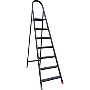 Метална стълба 3+1 черна  ECO-(EMRD - 03-B) - Horecano