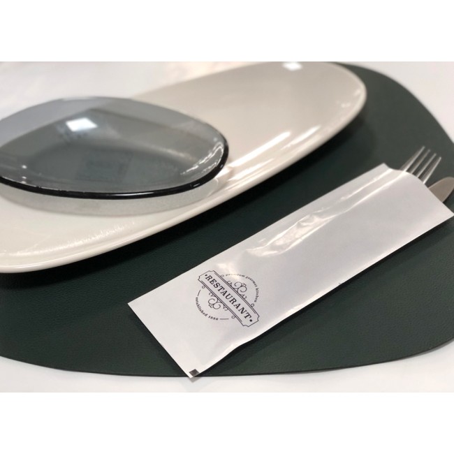 Хартиен джоб за прибори 24x8см Restaurant -100бр. (HC-37230) - Horecano