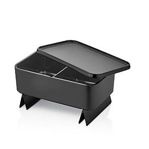 Меламиново плато/капак RIVERIA GN 1/4 -26,5x16,2xh1,6см черен KN-(46214BL) - Kulsan