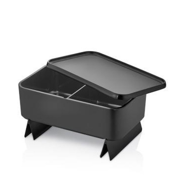 Меламиново плато/капак RIVERIA GN 1/4 -26,5x16,2xh1,6см черен KN-(46214BL) - Kulsan