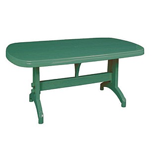 Пластмасова маса овална 90x150см зелена ИП-(HM-100/KA-225) - Irak Plastik 