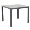 Маса квадратна - PVC 90x90x74см сива PLASTIC WOOD GREY-(HYT-0158SGREY) - Horecano