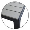 Маса правоъгълна - PVC 150x90x74см сива PLASTICWOOD GREY-(HYT-0158GREY) - Horecano