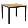 Маса квадратна 90x90x74см натурал PLASTIC WOOD NATURAL-(HYT-0158SNAT) - Horecano
