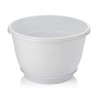 Пластмасова висяща саксия + кука 1,7л ф18xh10см бяла SERINOVA-(SM01 - 01001) 