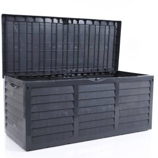 Пластмасов градински сандък 117x51x54см 320л SERINOVA-(BSA1 BLACK)
