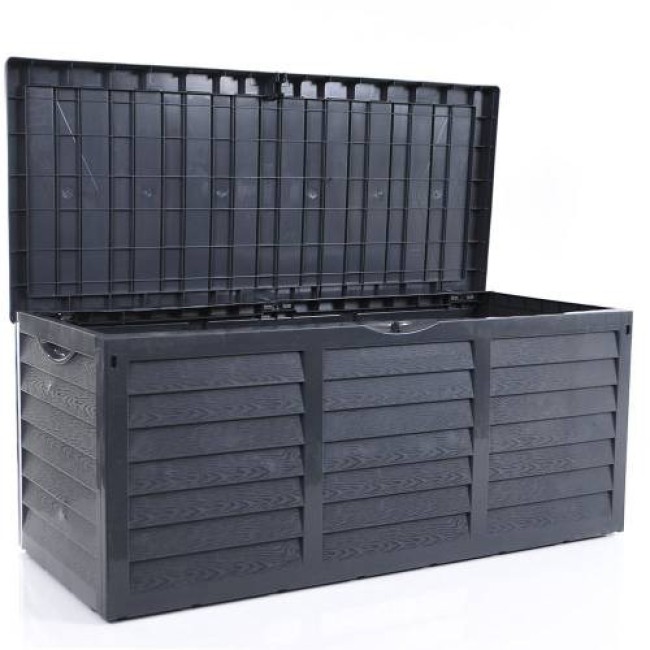 Пластмасов градински сандък 117x51x54см 320л SERINOVA-(BSA1 BLACK)
