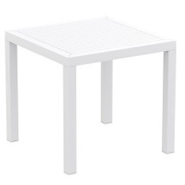 Маса квадратна - полипропилен 80x80xh75см ARES 80 бяла SI-(164) - Siesta