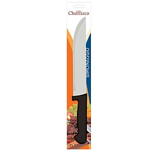 Кухненски нож от неръждаема стомана 20см с черна дръжка SIMONAGGIO-CHURRASCO (1305/8)