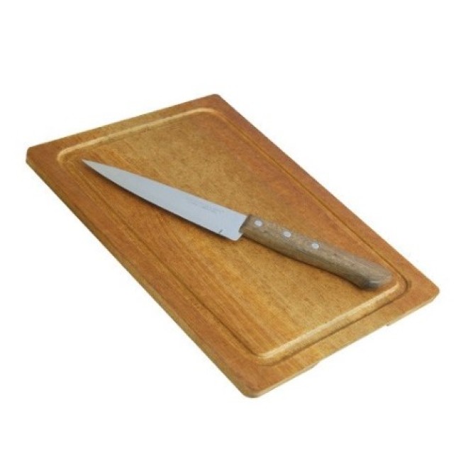 Комплект от дървена дъска 21x31см с нож (1506) SIMONAGGIO-CUCINA MIA