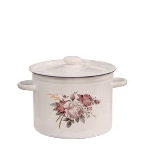 Емайлирана тенджера 3л "Rose Amazing Flower" Н-(I1612/2mroseAF) - Horecano