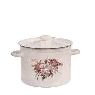 Емайлирана тенджера 3л "Rose Amazing Flower" Н-(I1612/2mroseAF) - Horecano