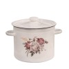 Емайлирана тенджера 4,5л "Rose Amazing Flowers" Н-(I1615/2mroseAF) - Horecano