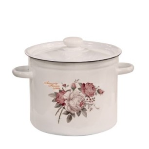 Емайлирана тенджера 4,5л "Rose Amazing Flowers" Н-(I1615/2mroseAF) - Horecano