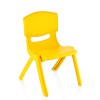 Пластмасово детско столче 31x35xh48см жълто KIDS-(TRN-048-03) - Horecano