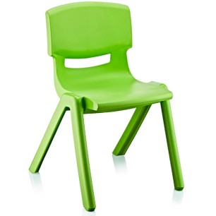 Пластмасово детско столче 35x40xh58см зелено KIDS-(TRN-049-03) - Horecano